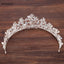 Silver Crystal Bridal Tiara With Pearls Headband Wedding Crown For Brides Marriage Accessories - Korvel