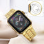 Suitable For Apple Watch S 3 4 5 iwatch S 7 8 9 Stainless Steel Metal Fine Steel Watch Chain With Five Beads - Korvel