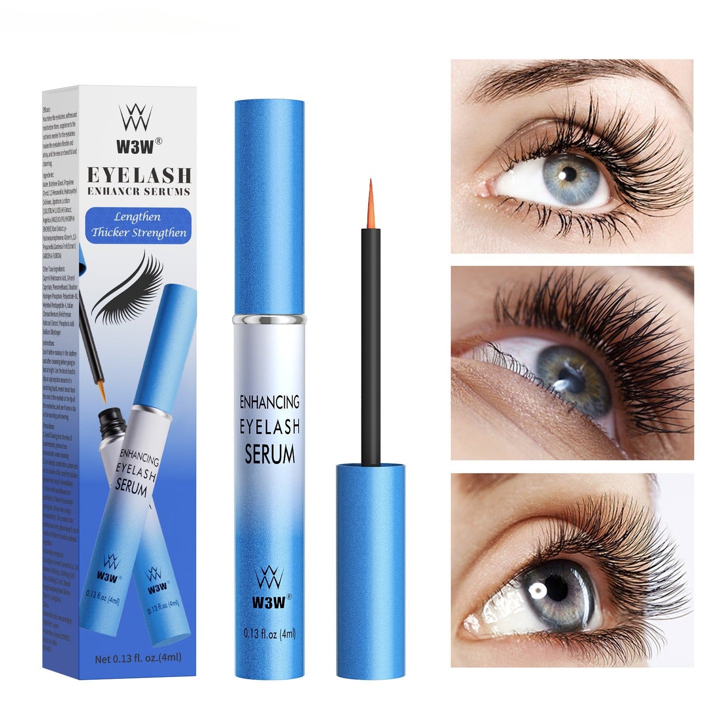W3W Eyelash serum black thick Eyelash serum long curling - Korvel