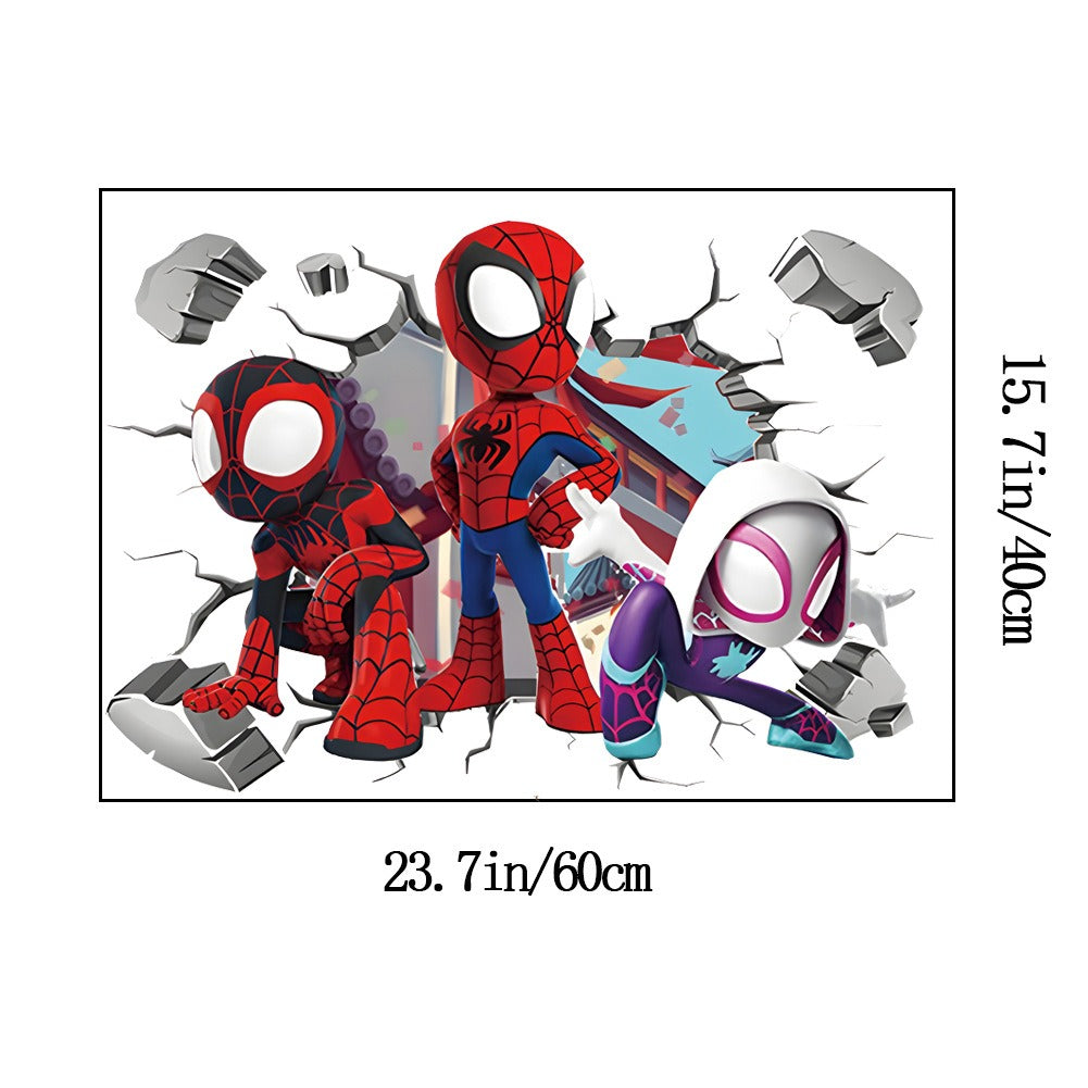 Autocollants Muraux 3D Avengers Fist - Décor PVC Créatif