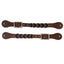 Braided Leather Spur Strap with Elegant Accents - Korvel