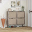 4 Door Shoe Rack, Freestanding Modern Shoe Storage Cabinet, for Entryway - Korvel