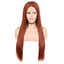 Hand Groove 13*2. 350# Chemical Fiber Front Lace Wig Headgear Long Straight Hair Natural Hairline Wig - Korvel