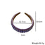 Geometric Circular Purple Rhinestone Headband