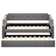 Upholstered Daybed with Trundle, Wood Slat Support,Upholstered Frame Sofa Bed   Twin Gray - Korvel