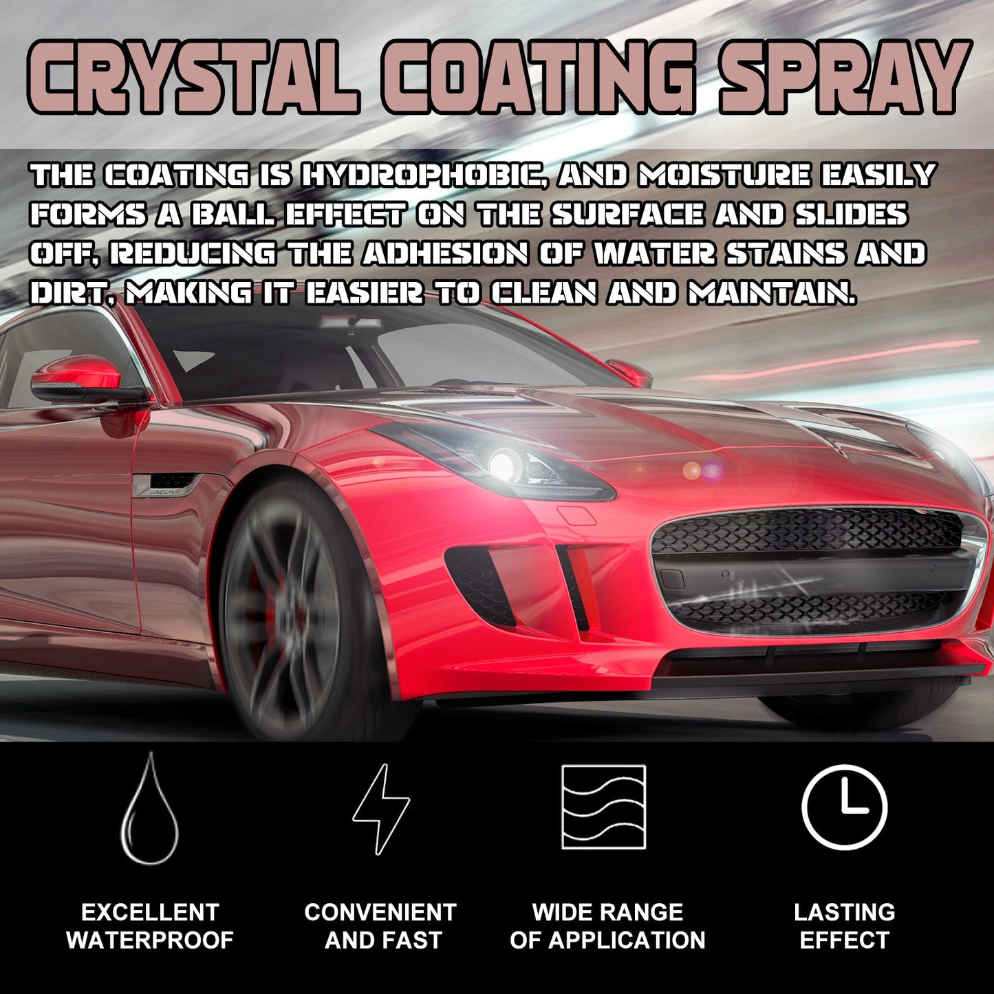 Crystal Coating Spray, Clean Water Stains And Dirt With New Bright Long-Lasting Maintenance Spray - Korvel
