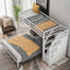 Twin over Full Loft Bed with Staircase,White - Korvel