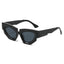 New Personalized Fashion Cat Eye Sunglasses Instagram Trendy Irregular Water Chestnut Hip Simple Leisure Street Photography Sunglasses - Korvel