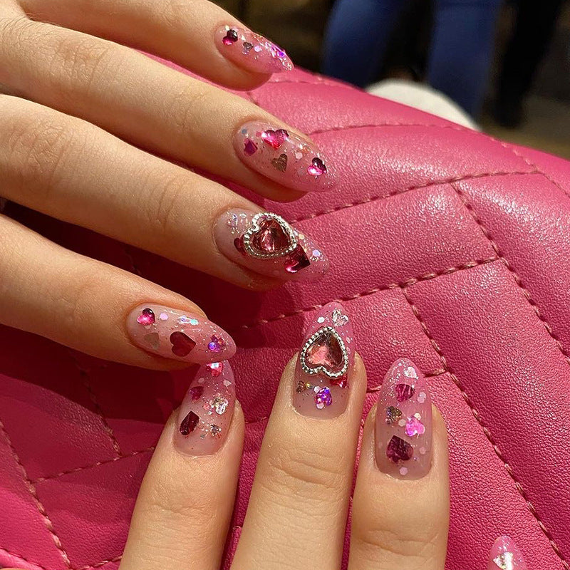 European and American popular manicure wearable nails cross flash diamond explosive wearable nails fake nails - Korvel