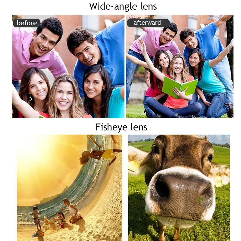 4 In 1 Telescope lense Mobile Phone Case for Iphone x 8plus 7 plus 6 plus 8 7 6s Camera lenses Outdoor Hunting - Korvel