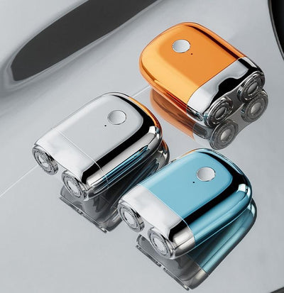 Mini electric shaver with magnetic suction dual blade heads 2-speed USB charging mini portable men's electric shaver - Korvel
