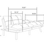 Sofá Cama Moderno Plegable Convertible Marrón
