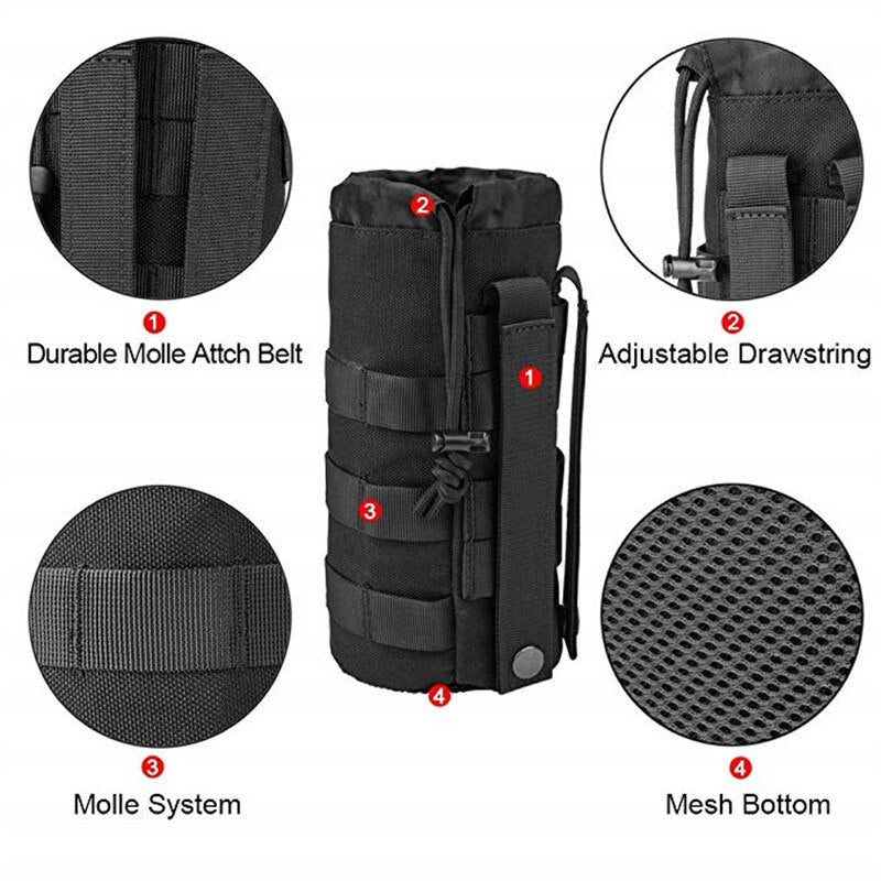 Bolsa de Agua Táctica Militar Molle para Actividades al Aire Libre