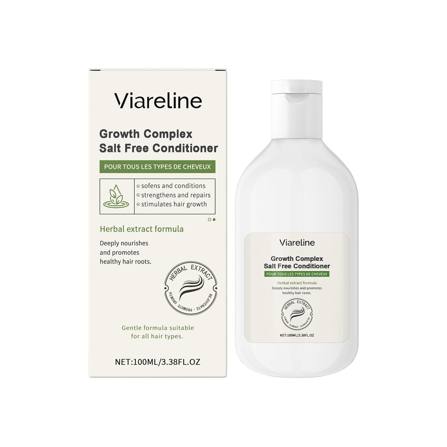 Herbal Nourishing Conditioner Prevents Dry And Frizzy Hair And Brightening Repair Smoothing Conditioner - Korvel