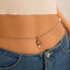 Elegant Zircon Navel Nail Body Chain with Imitation Pearls