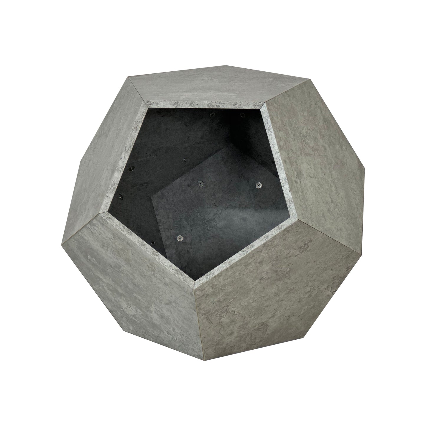 25.98"Modern Pet Furniture Cat Litter Side Table, Sofa Side Table, Planter MDF Multifunctional Furniture, Cement Gray - Korvel