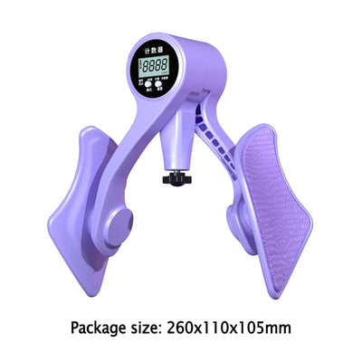 Digital Counter Hip Trainer Leg Trainers Pelvic Floor Muscle Strength Adjustable Leg Exerciser Inner Thigh Fitness Equipment - Korvel