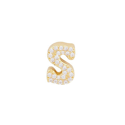 Elegant Gold Letter Pendant for DIY Jewelry