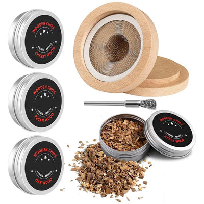 Wooden Smoker Beech Cocktail Smoker Set Wooden Cocktail Smoker - Korvel