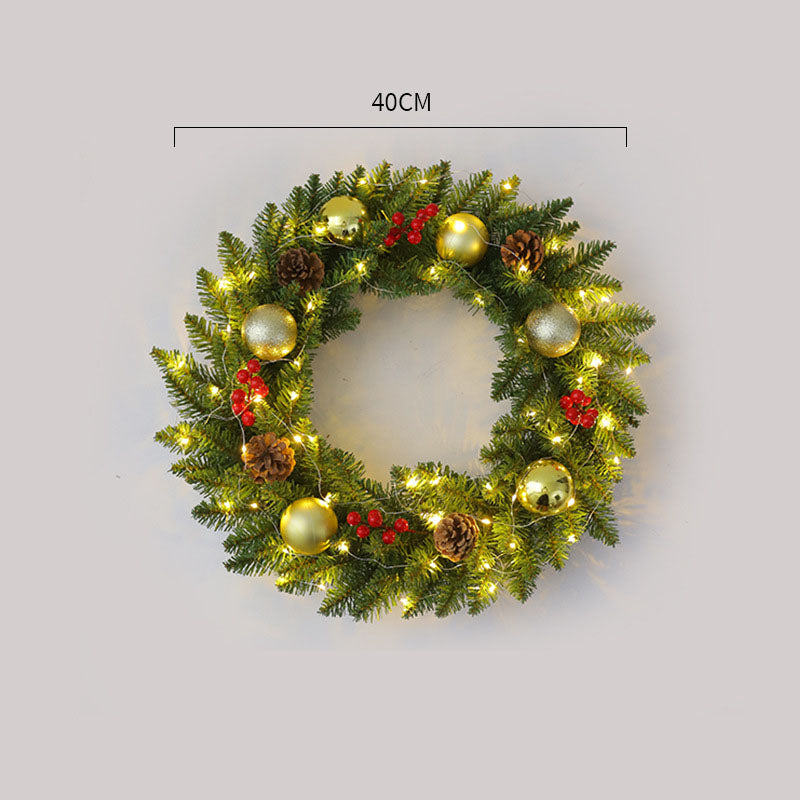 Corona de Navidad de Ratan Elegante - Disponibles en Múltiples Tamaños
