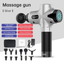 24V  Lcd Touch Adjustment 12 Gears Lcd Screen Sports Muscle Deep Tissu Fascia Mini Massage Gun With Lcd Display - Korvel