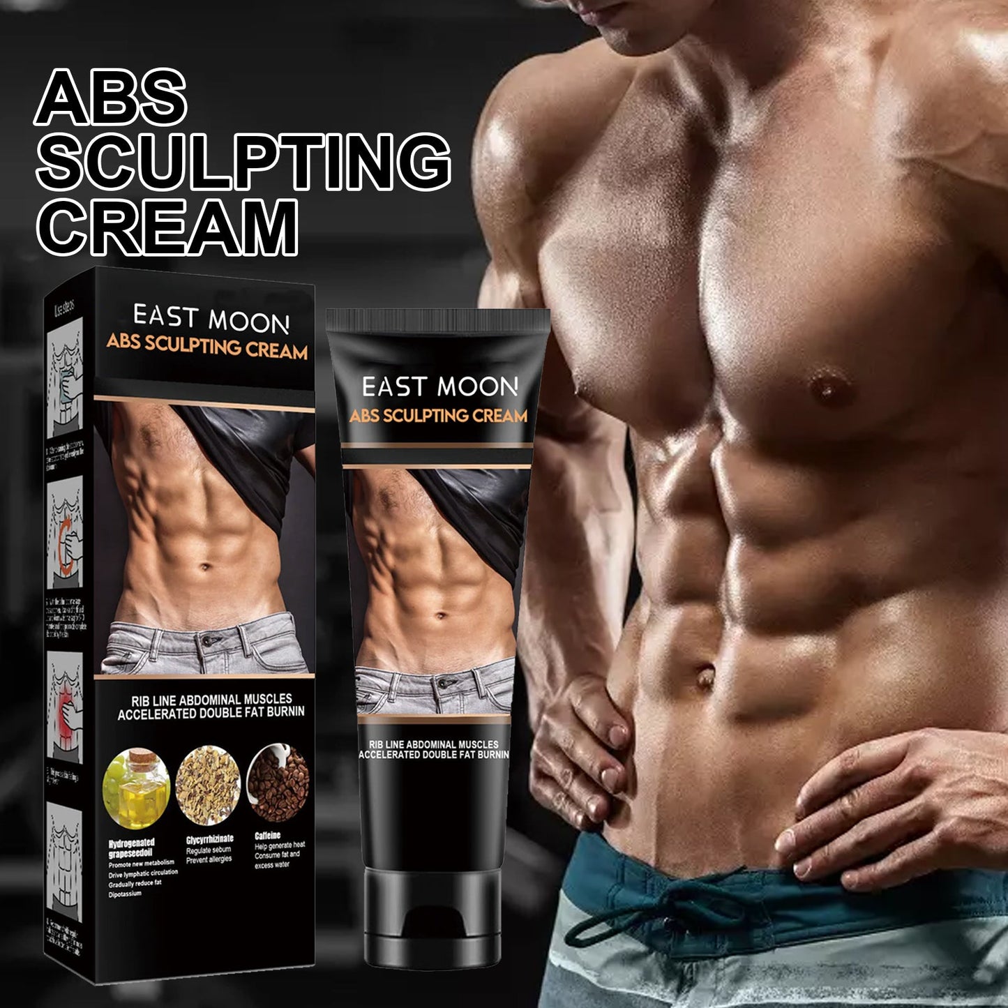 Abdominal Toning Cream, Toning And Strengthening Muscle Line Waistline Abs Firming And Shaping Massage Cream - Korvel