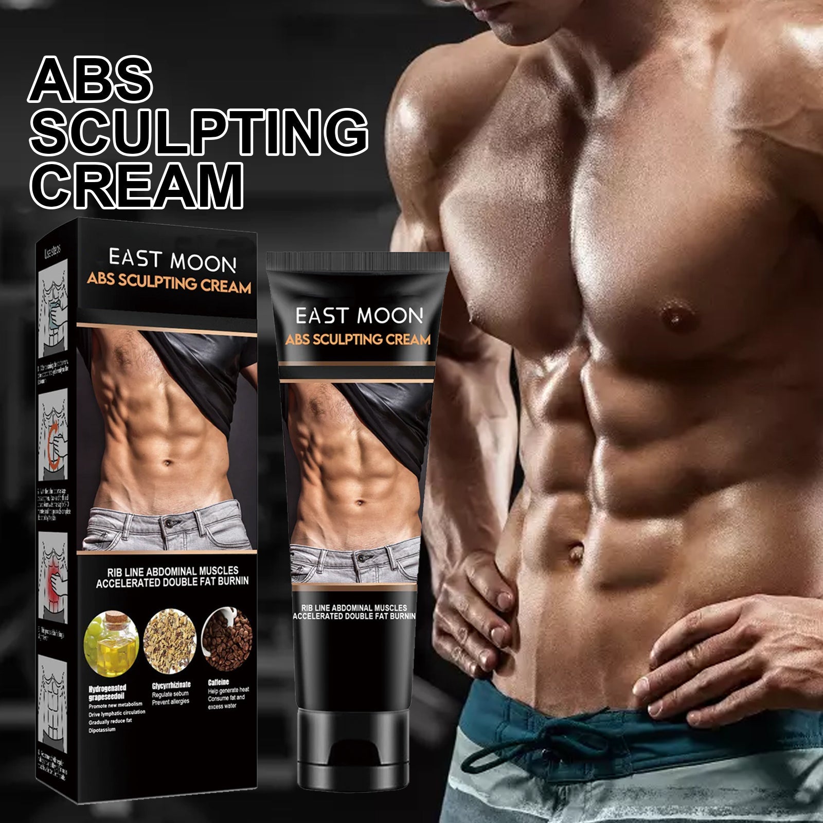 Abdominal Toning Cream, Toning And Strengthening Muscle Line Waistline Abs Firming And Shaping Massage Cream - Korvel