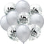Moon Castle Party Celebrates Latex Balloon Transparent Paper Shard Glitter Balloon Set - Korvel