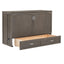 Queen Size Murphy Bed with Built-In Charging Station  Antique Grey - Korvel