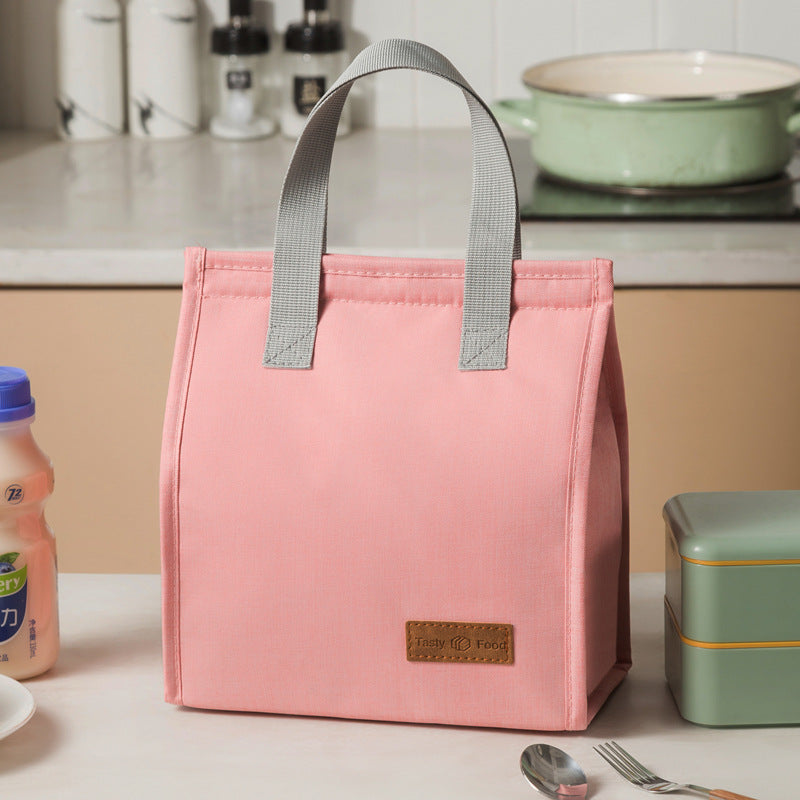 Fashionable and simple vertical large capacity portable insulated lunch bag - Korvel