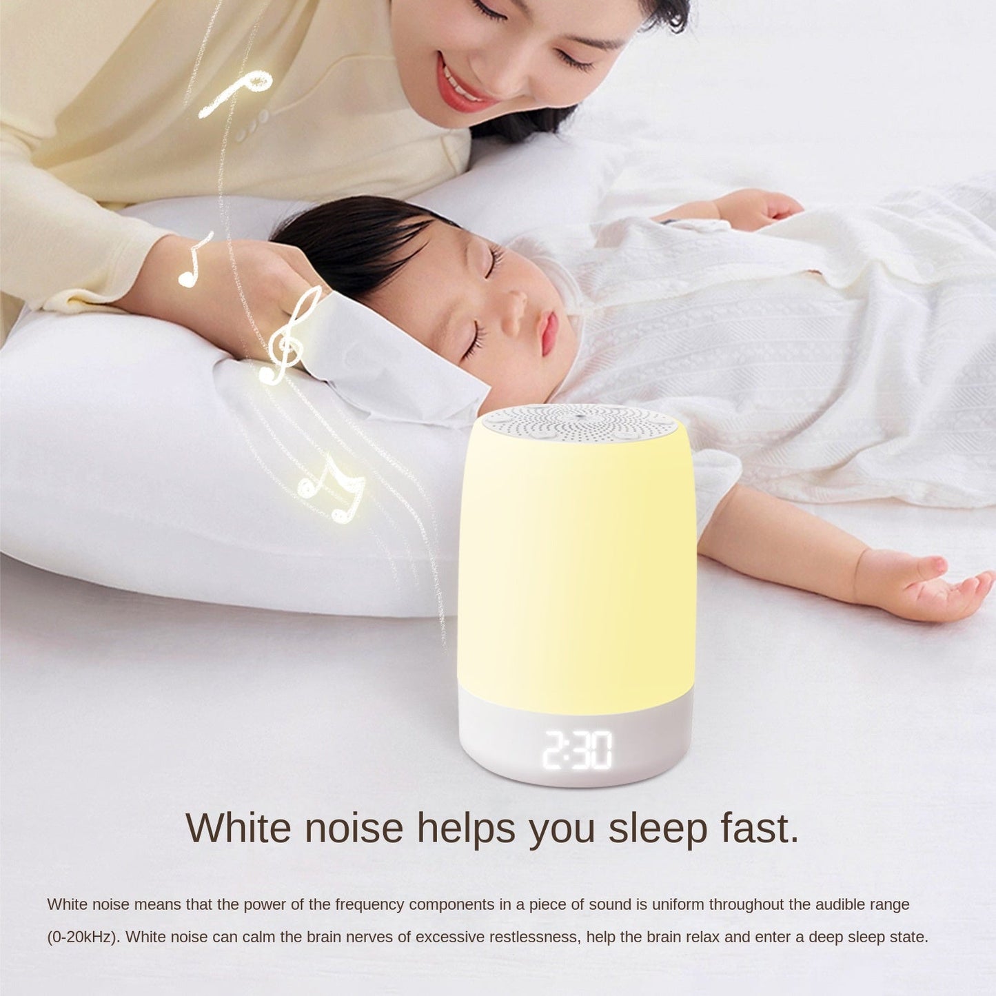 Youmian White Noise Sleep Device with Atmosphere Light & Music