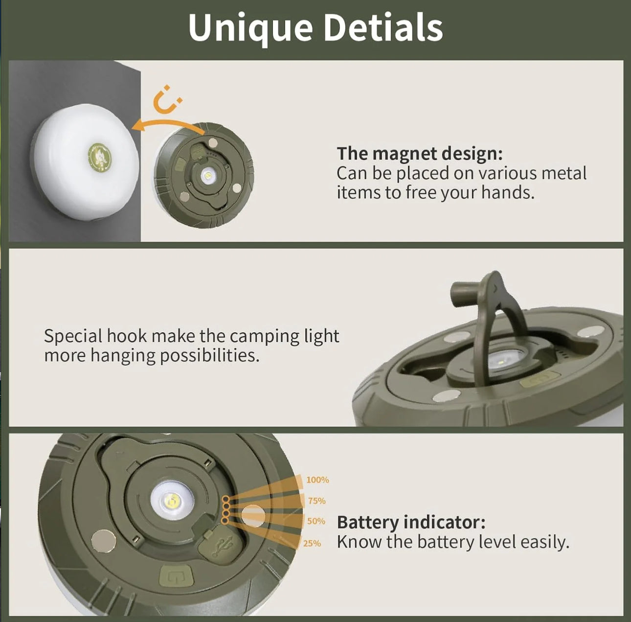 GlowTrail 4-in-1 Camping Light - Korvel