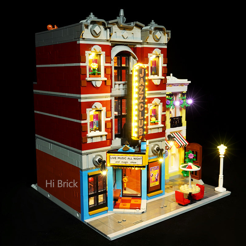 Building block lighting is compatible with LEGO 10312 Jazz Club Street View Building Blocks and LED lights - Korvel