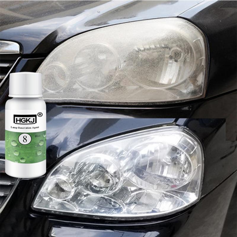 20/50ML HGKJ-8 Car Headlight Cleaning Fluid Repair Refurbishment Fluid Detergent Car Light Cleaner - Korvel