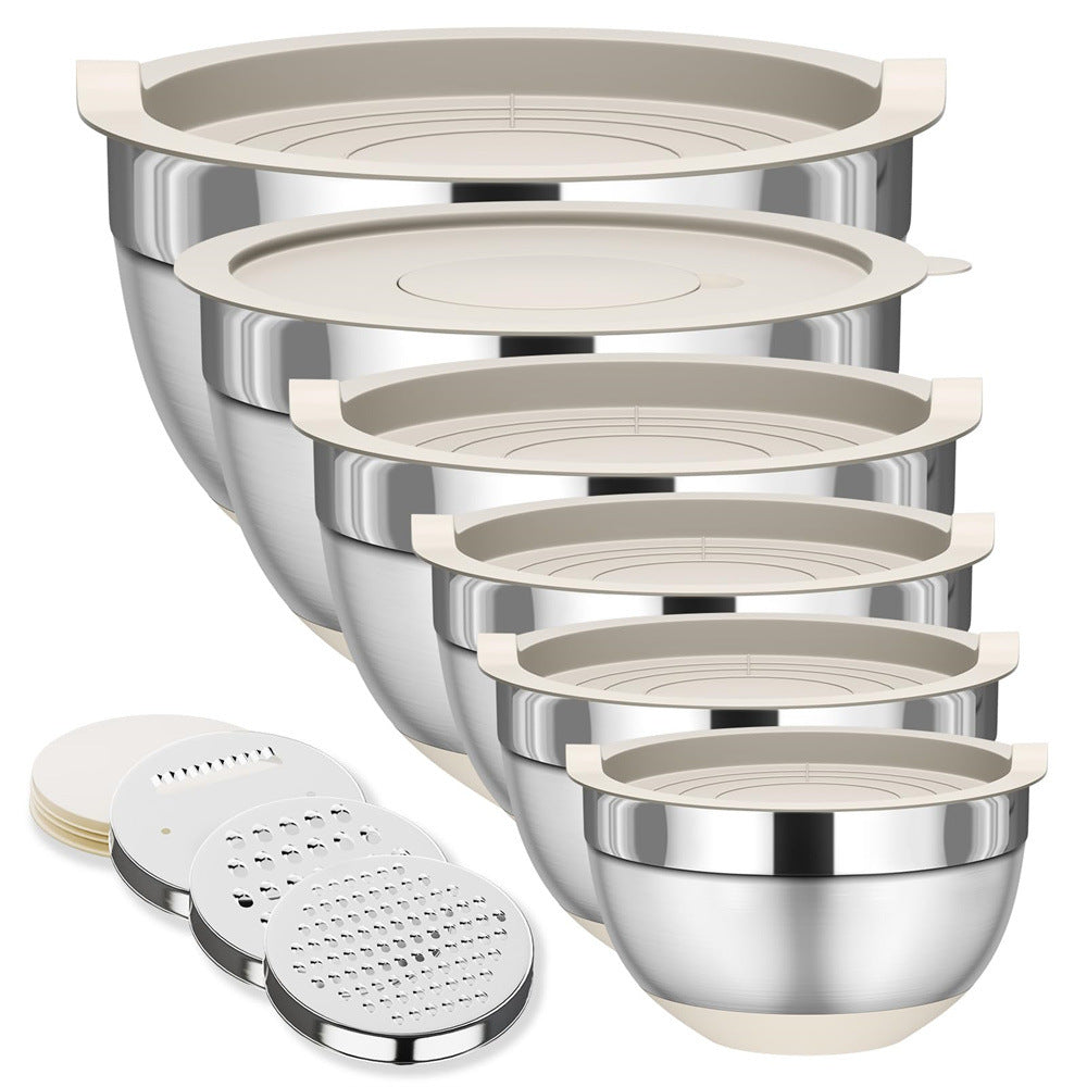 Premium Stainless Steel Mixing Bowl with Lid