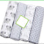 4Pcs/Lot Baby Blankets Newborn Muslin Diapers 100% Cotton Baby Swaddle Blanket for Newborns Photography Kids Muslin Swaddle Wrap - Korvel