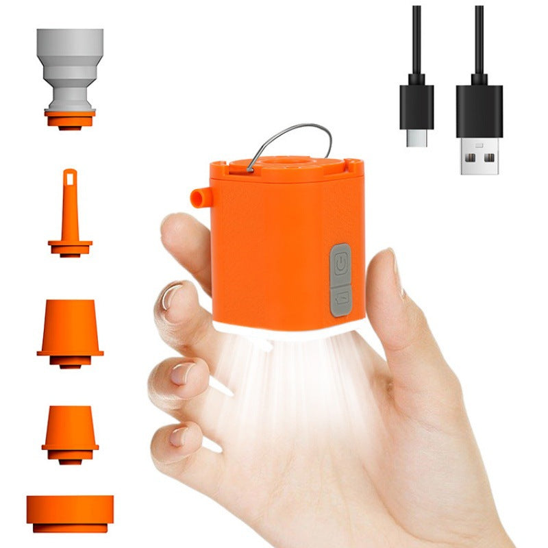 Mini Electric Pump for Inflating/Deflating Air Mattresses & Swimming Rings, Portable for Camping - Korvel
