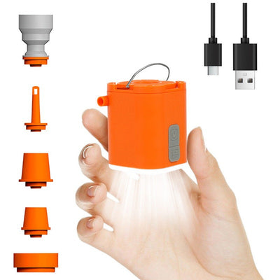 Mini Electric Pump for Inflating/Deflating Air Mattresses & Swimming Rings, Portable for Camping - Korvel