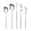 Portuguese Stainless Steel Knife Fork Spoon Golden Steak Knife Fork Set Four-Piece Tableware Set - Korvel