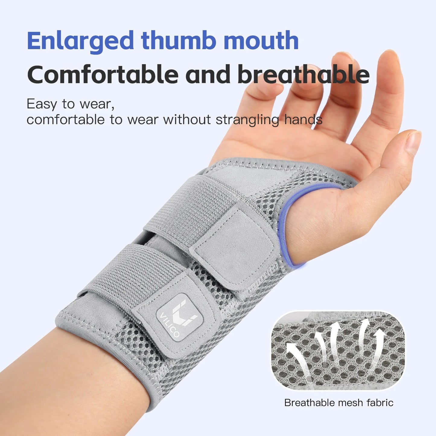 Wrist guard tendon sheath with adjustable double straps thin wrist strap - Korvel
