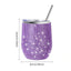 Tasse à vin en diamant de 12 oz avec couvercle hermétique