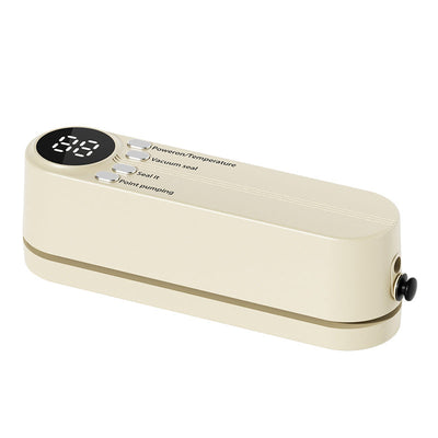 Beige Cordless 3-in-1 Food Sealer for Versatile Use