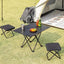 Portable Ultralight Camping Picnic Chair - Doubles as Fishing Stool and Travel Seat with Fishing Tool Holder - Korvel