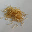 Rompin 100pcs fly fishing hook golden fishing hook small high carbon steel Fresh Water - Korvel