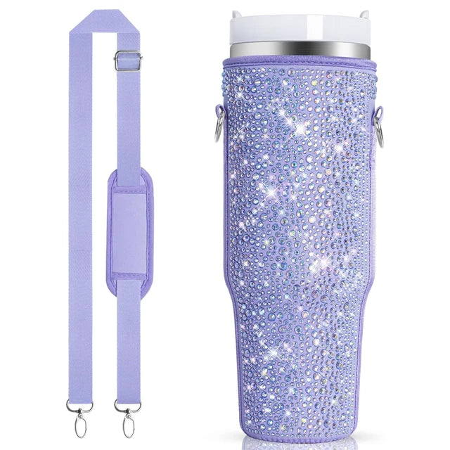 Diamond Mug Sleeves For  Portable Water Kettle Carrier Holder Bag With Straps Outdoor Drinkware Accessory - Korvel