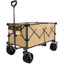 Collapsible Folding Wagon Push Pull Foldable Beach Wagon Cart - Korvel