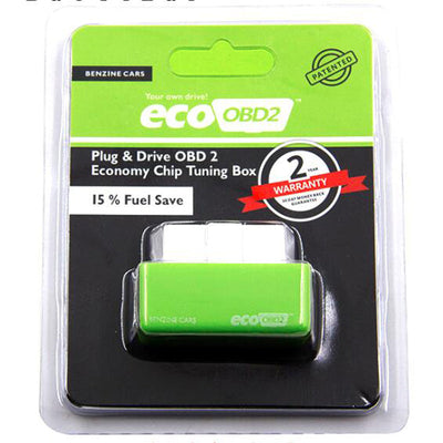 Green/Blue Eco OBD2 Economy Chip Tuning Box OBD Car Fuel Saver Eco OBD2 for Benzine Cars Fuel - Korvel
