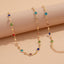 Bohemian style inlaid colorful crystal body chain ins style alloy versatile waist chain - Korvel