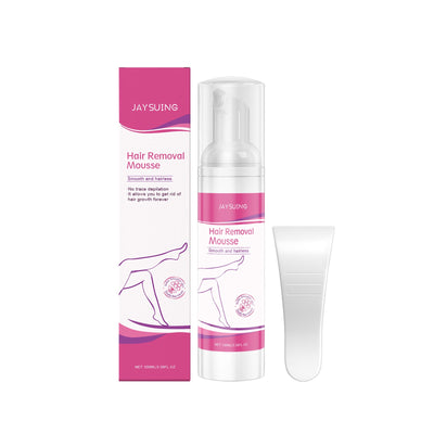 Mousse douce pour l'épilation du corps pour une peau lisse