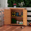 Potting Bench with Storage Cabinet and Metal Table Top for Outdoor Patio,Outdoor Work Station Table - Korvel